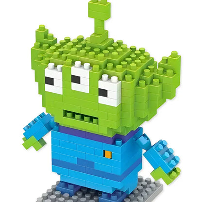 Figurine en brique Toy Story Alien Diamond Bricks 250 pièces - profil