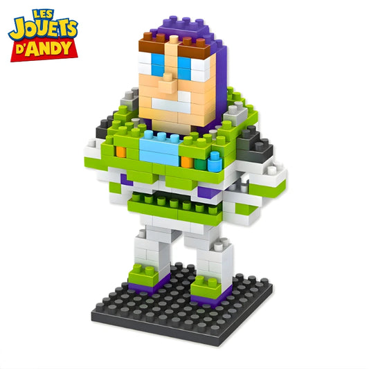 Figurine en brique Toy Story Buzz Éclair Nano Bricks LBOYU 200 pièces 10cm - vue face