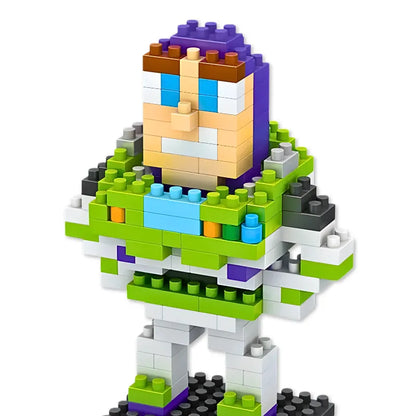 Figurine en brique Toy Story Buzz Éclair Nano Bricks 200 pièces - profil
