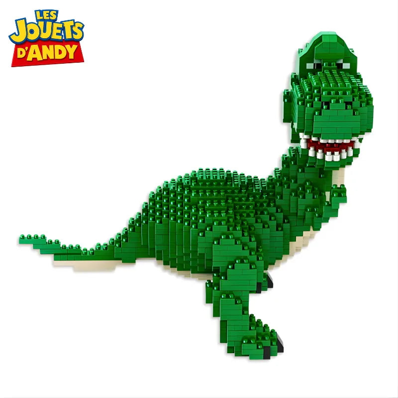 Figurine en brique Toy Story Rex Dinosaure Diamond Bricks 1600 pièces 15cm - vue face