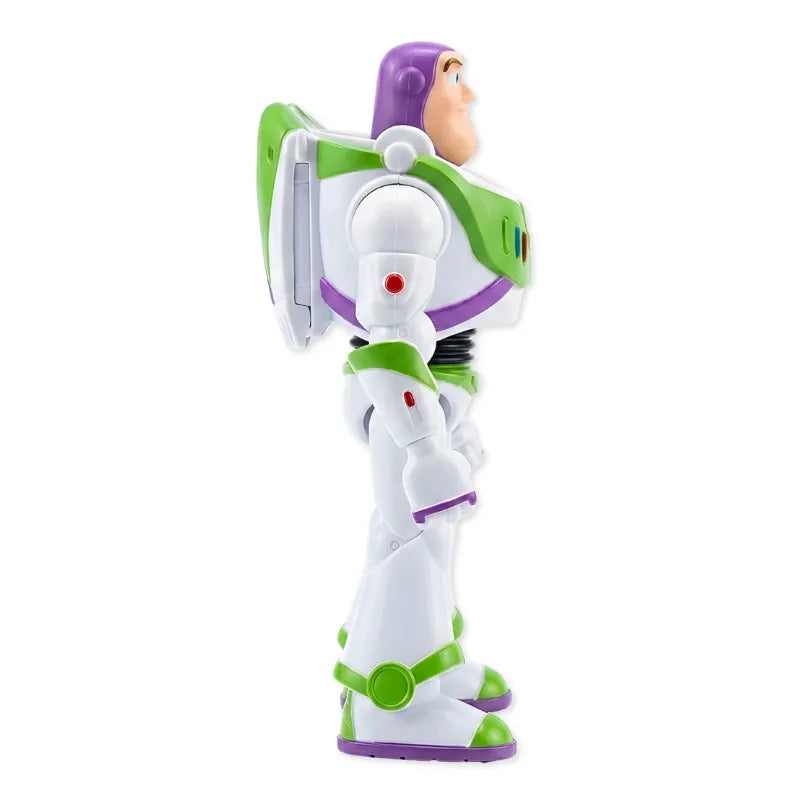 Figurine Buzz Toy Story PVC - détail armure Space Ranger blanche violette pose debout 13cm