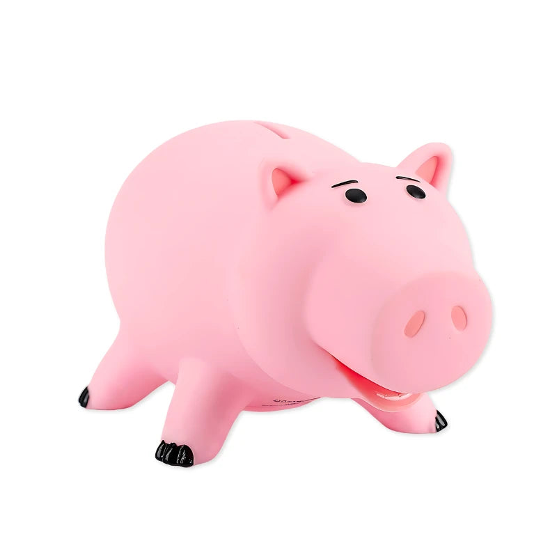 Figurine Hamm Toy Story - détail corps rose arrondi nez retroussé sabots noirs expression 13cm