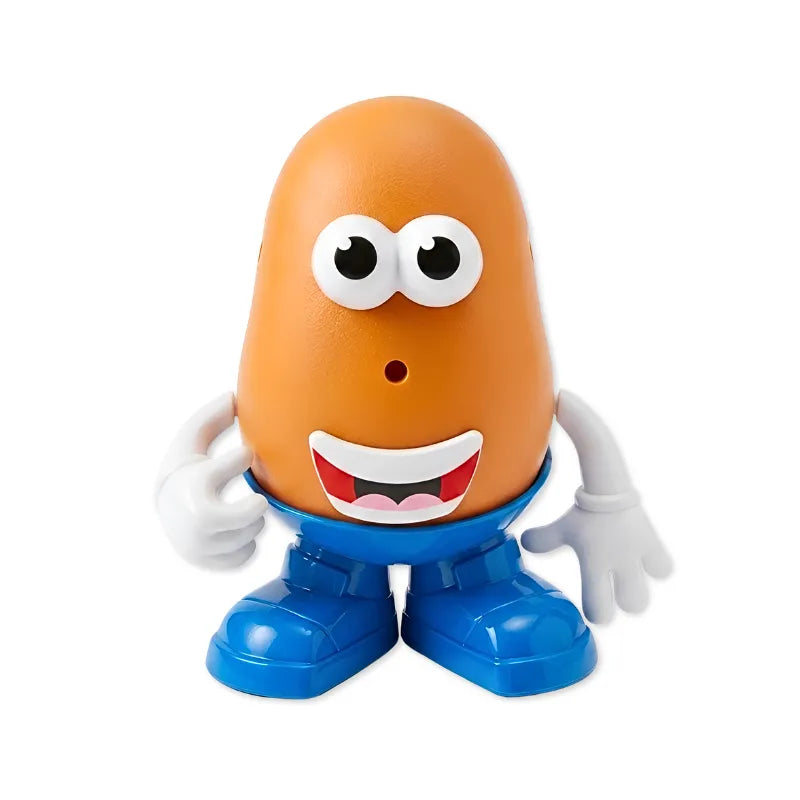 Figurine M. Patate - détail corps orange pièces amovibles yeux nez chapeau moustache 18cm