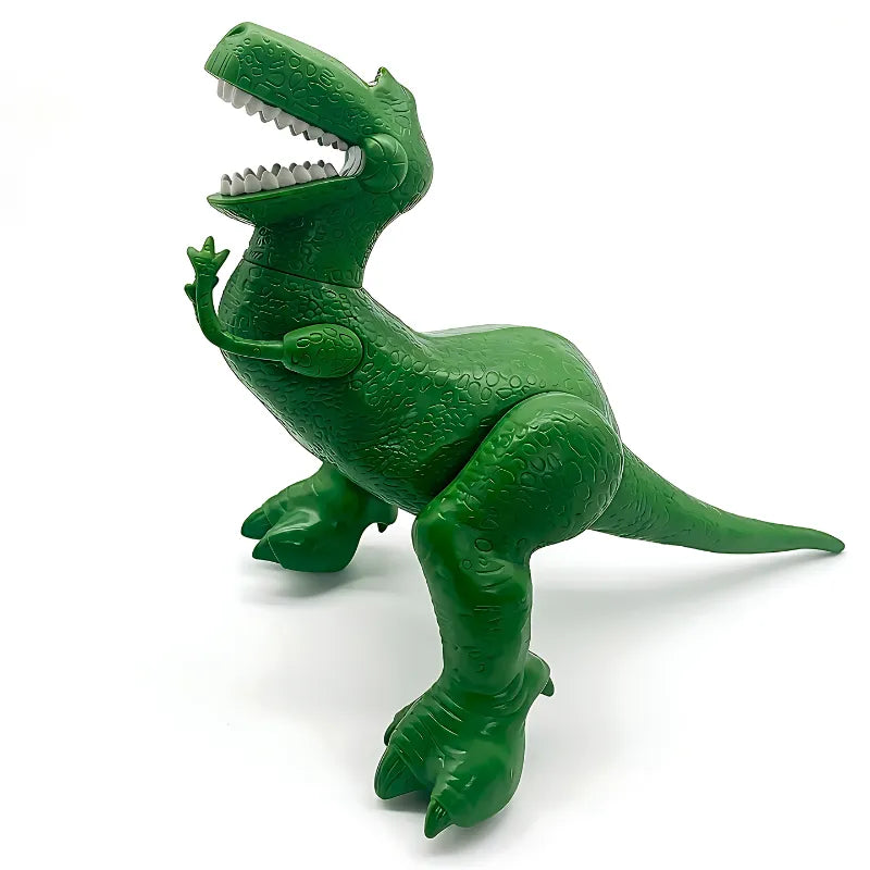 Figurine Rex Toy Story - détail corps vert gueule ouverte dents jambes articulées 19cm