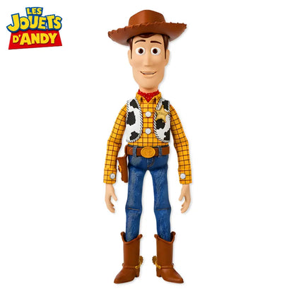 Figurine Toy Story Woody Shérif Parlant Poupée Tissu 40cm - vue face