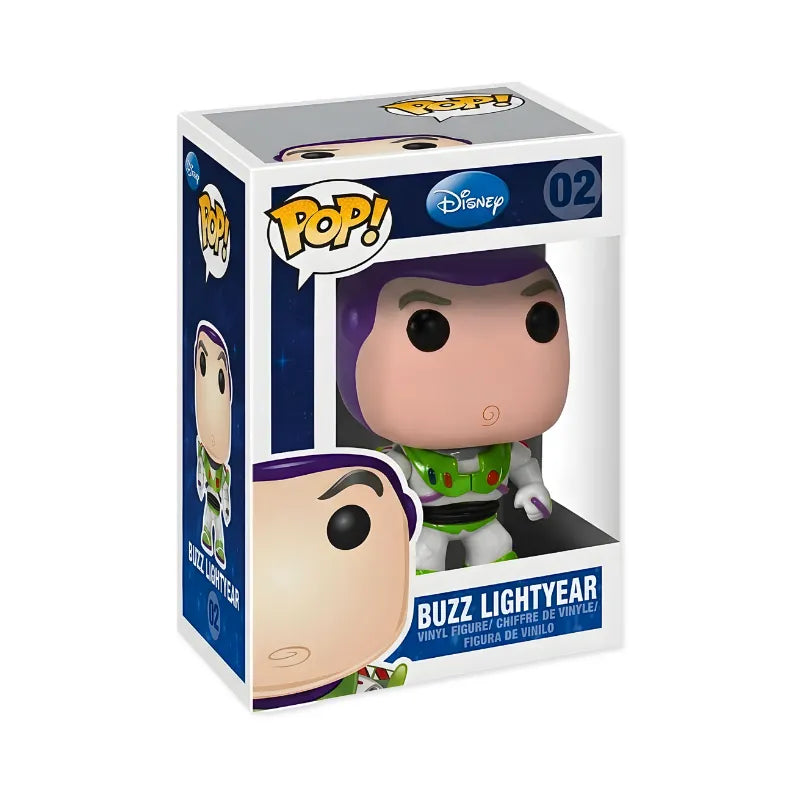 Funko Pop Buzz Toy Story - détail armure Space Ranger blanche violette ailes format vinyle 10cm