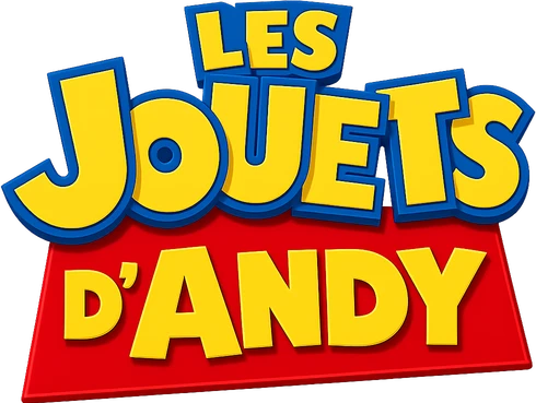 Logo Les Jouets d'Andy, boutique spécialisée dans les figurines et jouets Toy Story.
