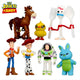 Pack 7 Figurines Toy Story™ 4 - Woody Jessie Buzz Forky Ducky Bunny Hamm - 5-7cm